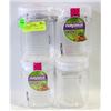 Image 1 : 4X 1.5L NAYASA PLASTIC CONTAINERS