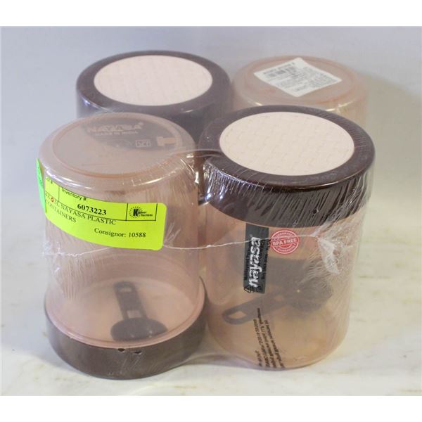 4 X 500ML NAYASA PLASTIC CONTAINERS