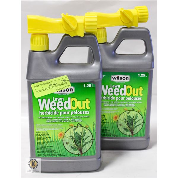 2 BOTTLES OF LAWN WEED OUT