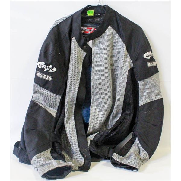 MOTORCYCLE JACKET W/ ARMOURED ELBOWS/