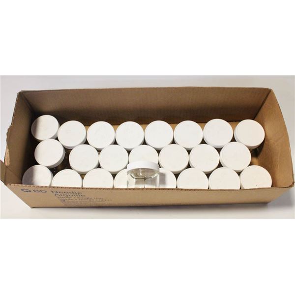24 BOTTLES / 60ML CLEAR GLASS W/M CONTAINERS
