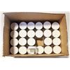 Image 1 : 24 BOTTLES / 60ML CLEAR GLASS W/M CONTAINERS