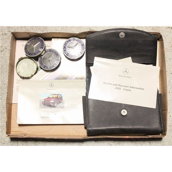 MERCEDES BENZ OWNERS MANUAL AND CENTER CAPS