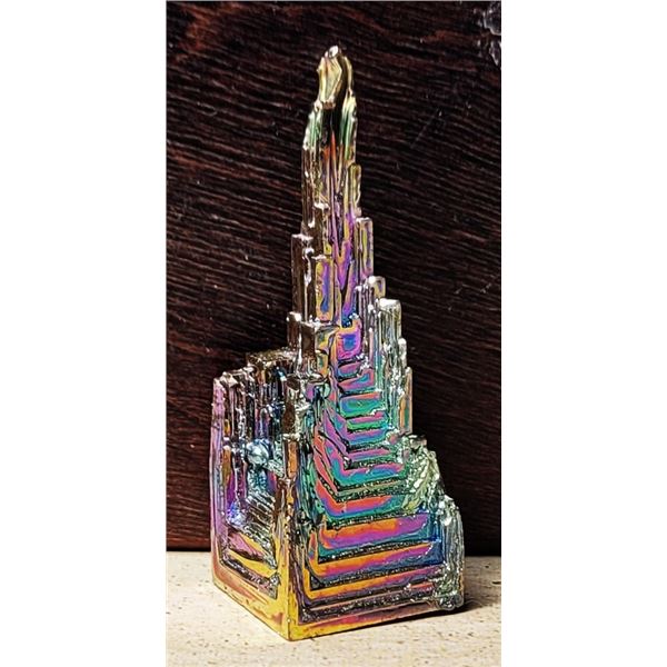28)  RAINBOW TITANIUM BISMUTH 166 CT SPECIMEN