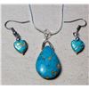 Image 1 : 14)  PEAR SHAPED NATURAL TURKISH TURQUOISE