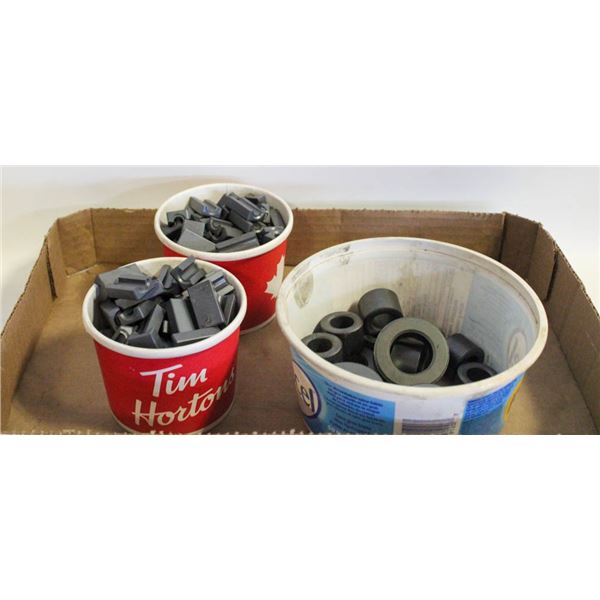 TRAY OF MAGNETITE, ASSORTED SHAPES FOR CRAFTS