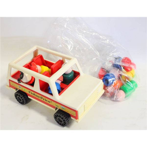1979 FISHER-PRICE JEEP W/LITTLE PEOPLE