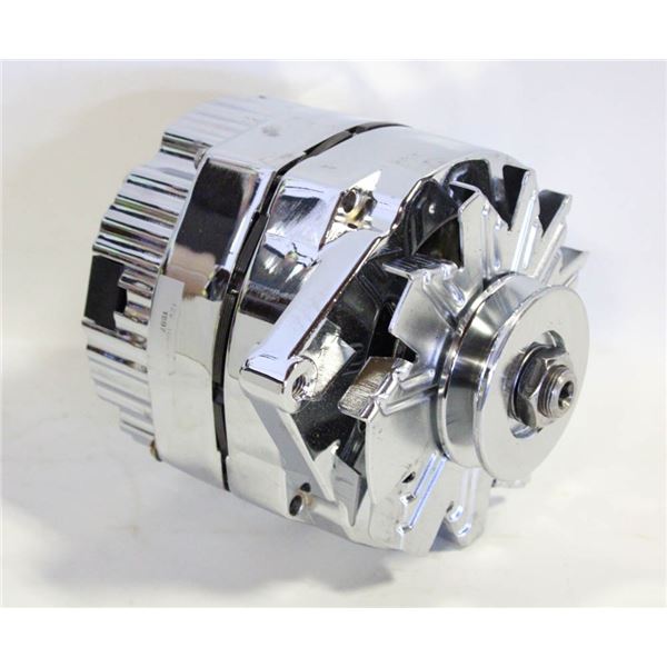 CHROME 100AMP CHEVY ALTERNATOR