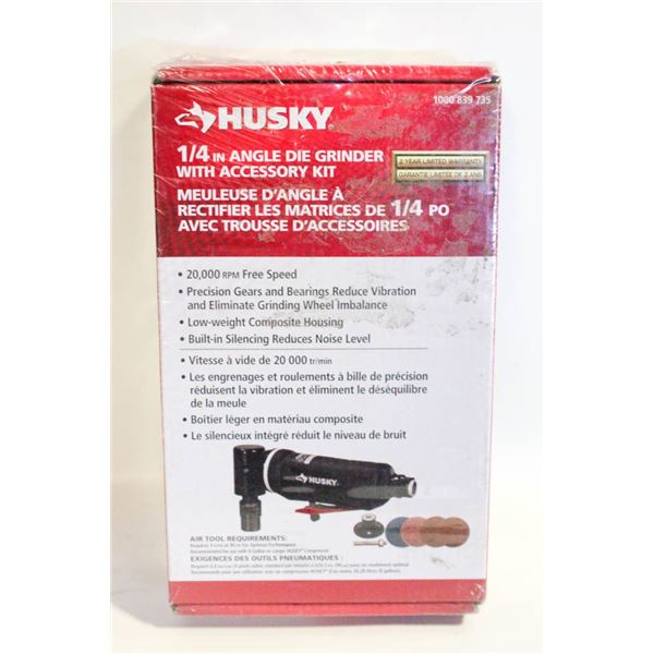 NEW SEALED HUSKY 1/4 INCH ANGLE DIE GRINDER