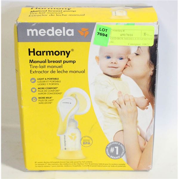 DAMAGED BOX MEDELA HARMONY MANUAL
