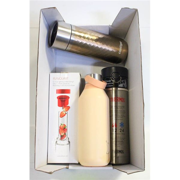 FLAT OF TO GO CUPS & THERMOS