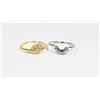 Image 1 : NEW SIZE 7 CUBIC ZIRCONIA SUN AND MOON STACKING
