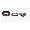 Image 1 : NEW STAINLESS STEEL COUPLES RING SET SIZE 7