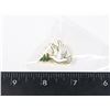 Image 1 : NEW GOLD TONE DOVE WITH FIG LEAF LAPEL PIN