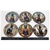 Image 1 : NEW 6PC EGYPTIAN CAT THEME WOOD COASTER SET