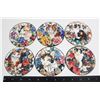 Image 1 : NEW 6PC STAINED GLASS CAT THEME WOOD COASTER SET