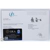 Image 2 : #2607-4.00 CT TW GRA CERTIFIED ROUND BRILLIANT CUT