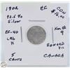 Image 1 : CDN 5 CENT COLLECTION SILVER 1902 COIN