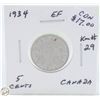 Image 1 : CDN 5 CENT COLLECTION 1934 COIN