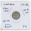 Image 1 : CDN 5 CENT COLLECTION SILVER 1918 COIN