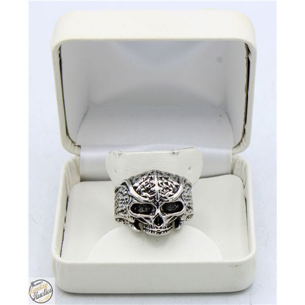 SALSA DANCER SKULL BIKER RING SZ 12