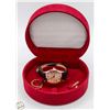 Image 1 : BARREL-SHAPED WATCH AND 2 RINGS