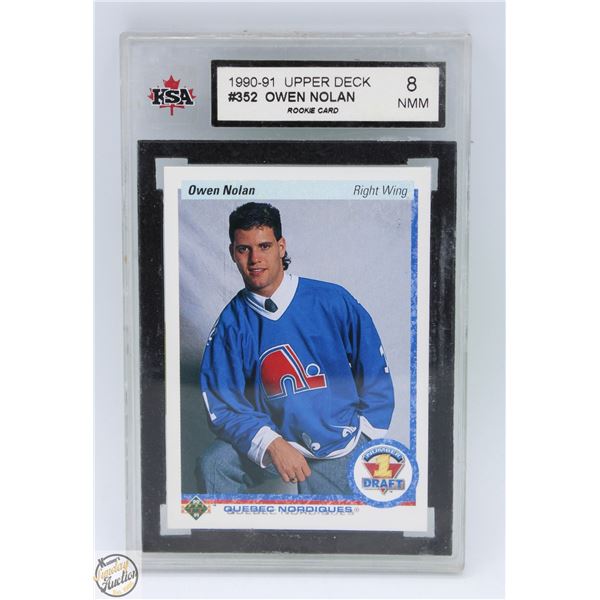 OWEN NOLAN ROOKIE GRADED NEAR CARD