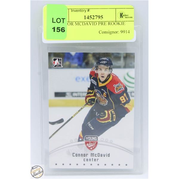 CONNOR MCDAVID PRE ROOKIE CARD
