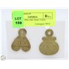 Image 1 : VINTAGE 1954 1961 DOG TAGS