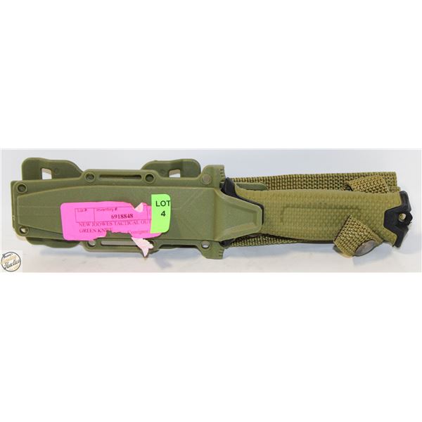 NEW JOOWES TACTICAL OUTDOORS GREEN UTILITY KNIFE