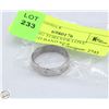 Image 1 : MENS RING 'FOREVER LOVE' ENGRAVED BAND SZ 9