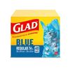 Image 1 : NEW 40 BAGS GLAD BLUE REGULAR 74L DAMAGED BOX