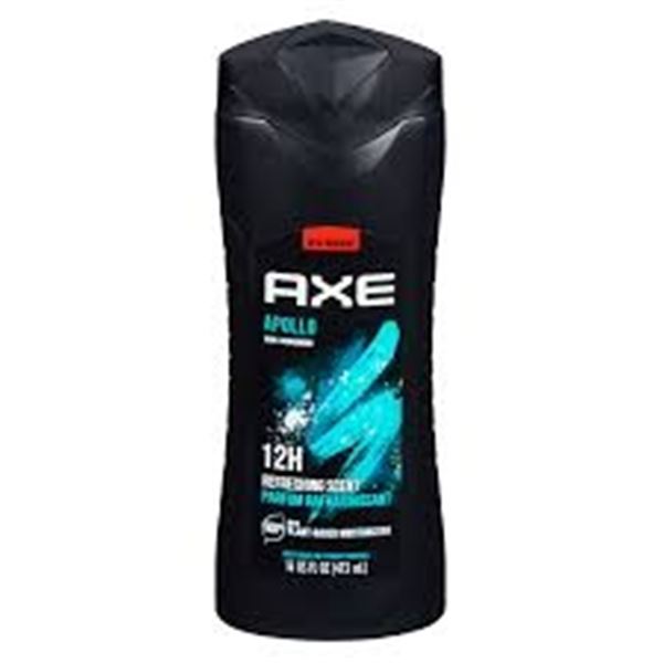 NEW 4 X 473ML AXE APOLLO MENS BODY WASH CEDARWOOD