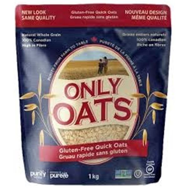 NEW 1KG ONLY OATS GLUTEN-FREE QUICK OATS
