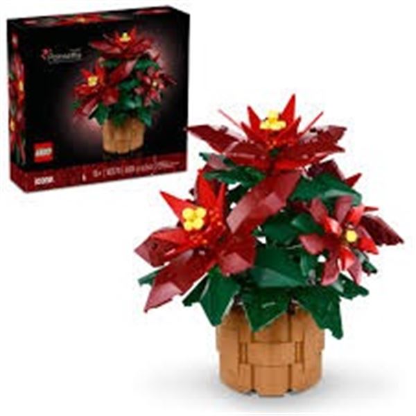 NEW REPACKED LEGO ICONS NOCHEBUENA POINSETTIA