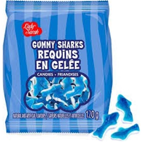 NEW 24 X 120G GUMMY CANDY BAGS SHARKY