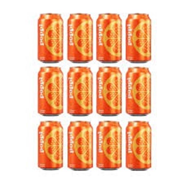 NEW 12 X 355ML POPPI ORANGE SODA