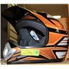 Image 1 : NEW PHX ZONE 3 HELMET TEMPEST GLOSS ORANGE YOUTH