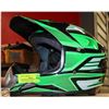 Image 1 : NEW PHX ZONE 3 HELMET TEMPEST GLOSS GREEN YOUTH