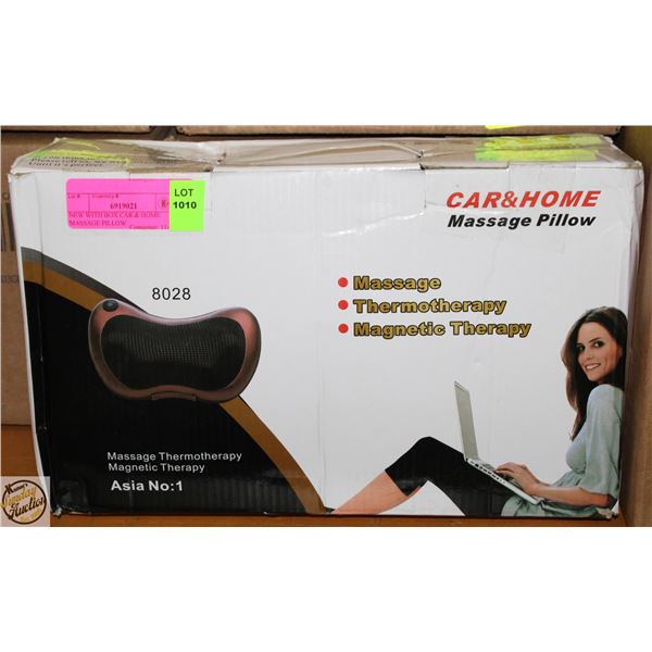 NEW WITH BOX CAR & HOME MASSAGE PILLOW