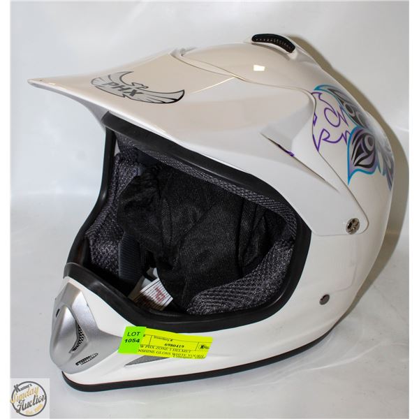 NEW PHX ZONE 3 HELMET SUNSHINE GLOSS WHITE YOUTH