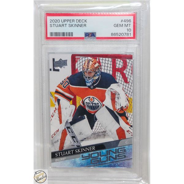 STUART SKINNER PSA 10 2020-21 ROOKIE YOUNG GUNS