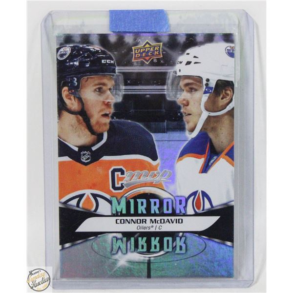 CONNOR MCDAVID 2020 21 MVP MIRROR MIRROR RAW CARD