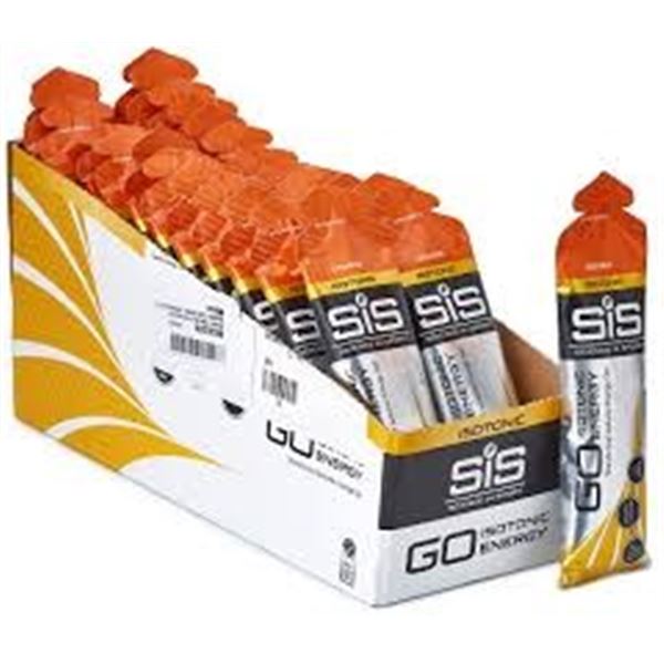 NEW 30 X 60ML SIS GEL GO ISOTONIC ORANGE