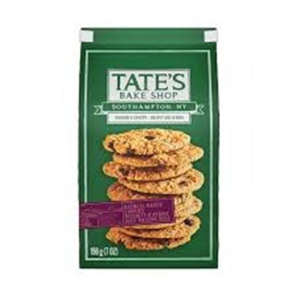 NEW 2 X 198G TATES BAKE SHOP OATMEAL RAISIN COOKIE