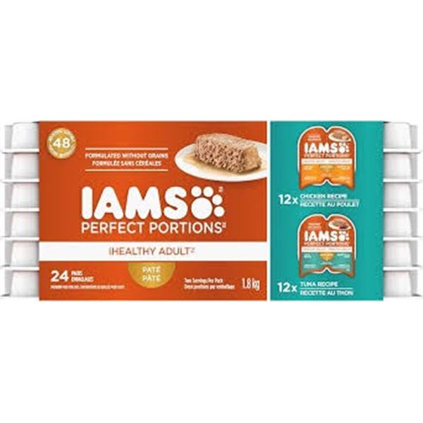 NEW 1.8KG IAMS HEALTHY ADULT CAT PATE VARIETY PACK