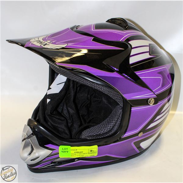 NEW PHX ZONE 3 HELMET TEMPEST GLOSS PURPLE YOUTH