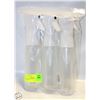 Image 1 : NEW 3 PK 8 OZ WHITE 360 DEGREE MIST SPRAY BOTTLES