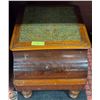 Image 1 : ANTIQUE COMMODE WOODEN FRAME WITH HINGED LID