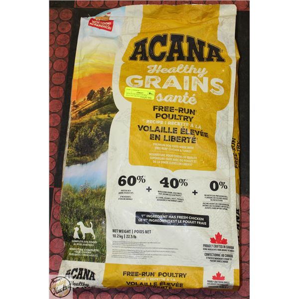NEW 22.5LB ADULT ACANA HEALTHY GRAINS POULTRY DOG